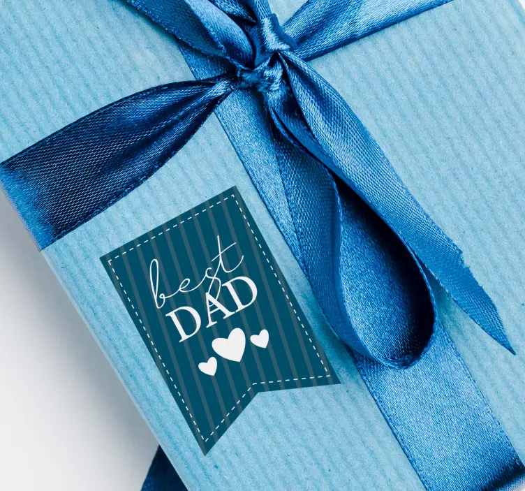 최고의 아빠 라벨 비닐 스티커 - TenStickers