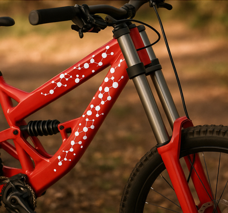 자전거 스티커 연결된 점 컬렉션 - TenStickers