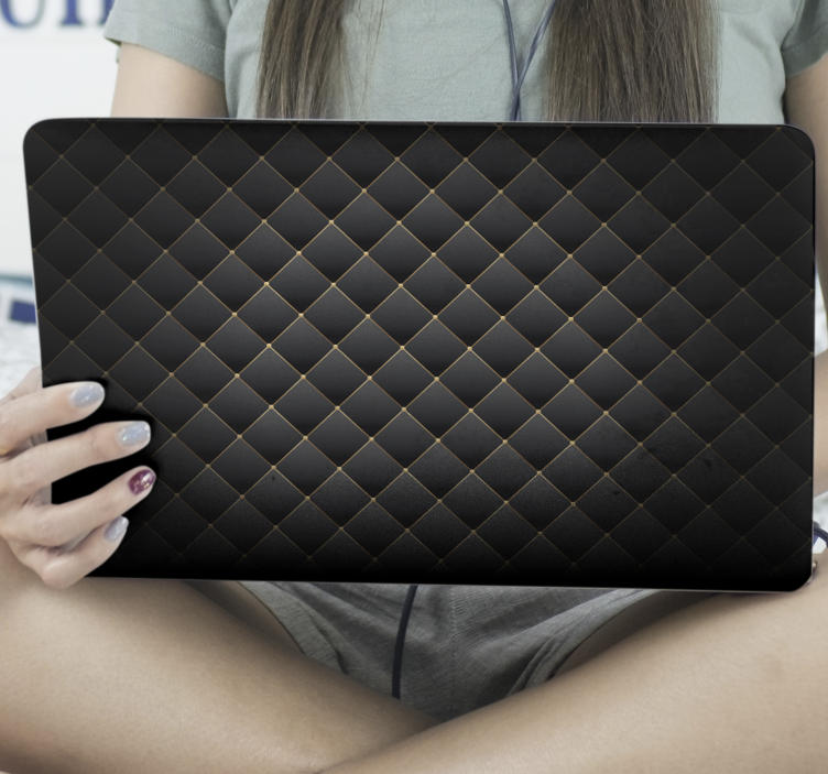 블랙 텍스처 노트북 스킨 - TenStickers