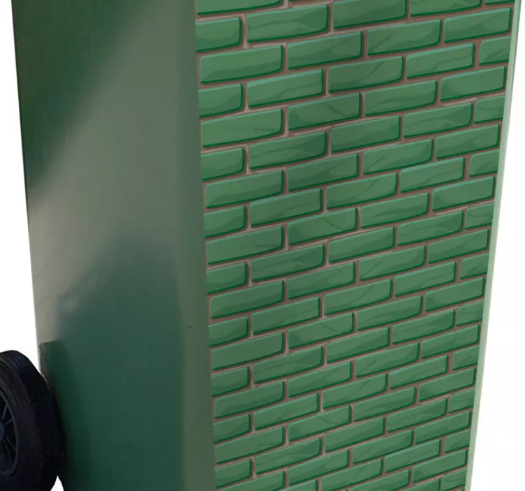 벽돌 질감 컨테이너 스티커 - TenStickers