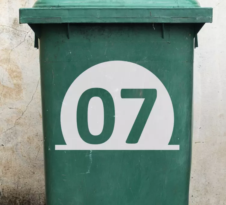 글 머리 기호 번호 컨테이너 스티커 - TenStickers