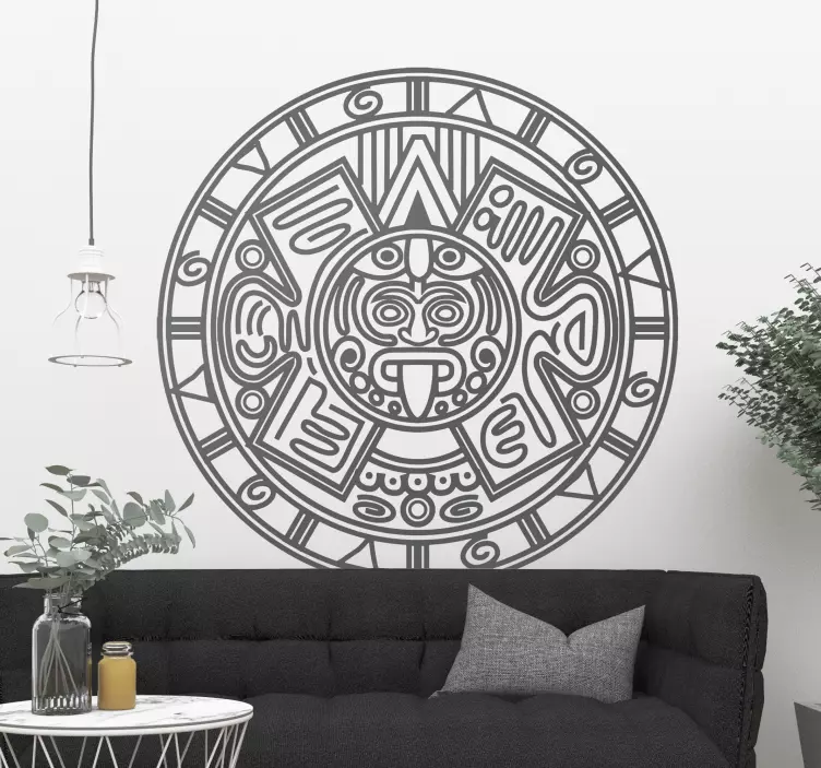 마야 달력 벽 예술 스티커 - TenStickers