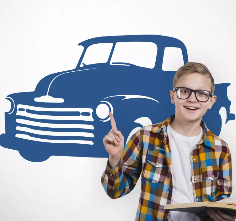 자동차 테마 스티커 클래식 픽업 트럭 - TenStickers