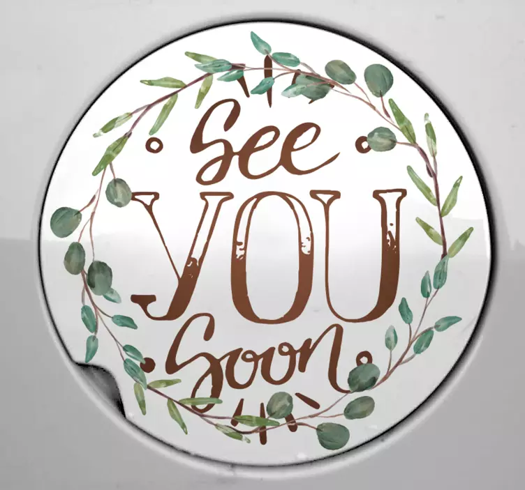 자동차 용 스티커 곧 만나요 - TenStickers