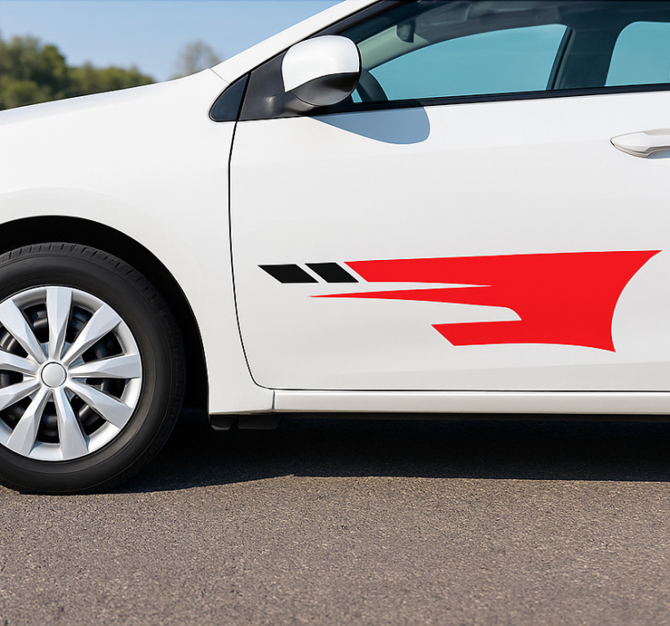 자동차 용 스티커 스포티 사이드 카 데칼 - TenStickers