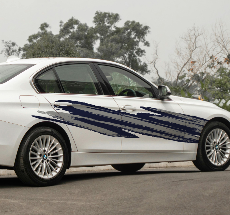 자동차 용 스티커 투톤 브러시 디자인 세트 - TenStickers