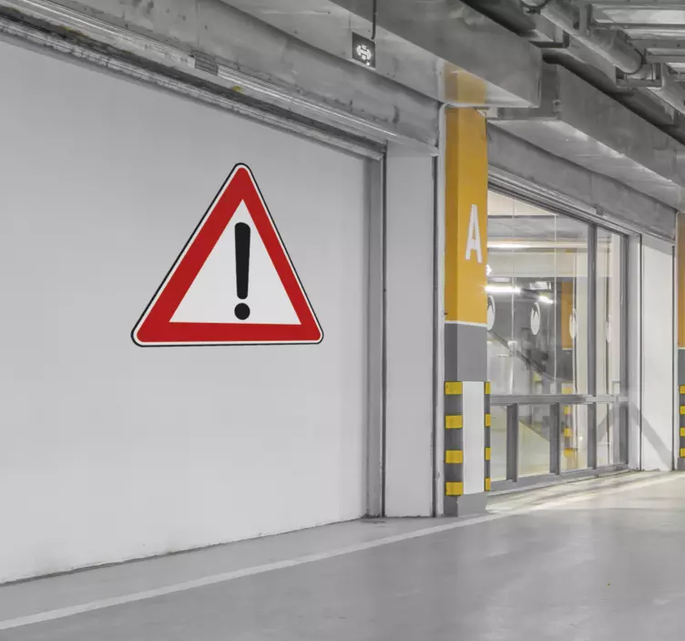 주의 사인 스티커 - TenStickers