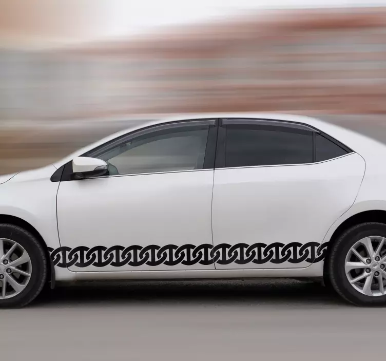 자동차 용 스티커 쇠사슬 - TenStickers