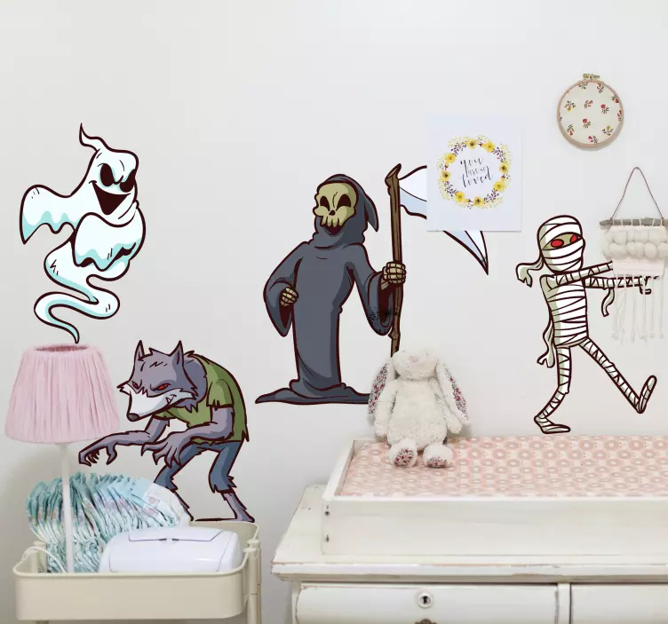 캐릭터 할로윈 스티커 - TenStickers