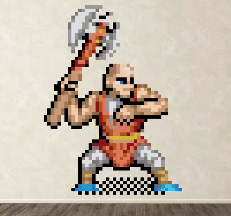 유치한 8 비트 캐릭터 비디오 게임 스티커 - TenStickers