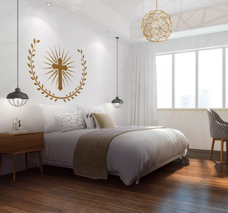 기독교 십자가 벽 스티커 - TenStickers