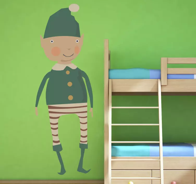 크리스마스 요정 일러스트 스티커 - TenStickers