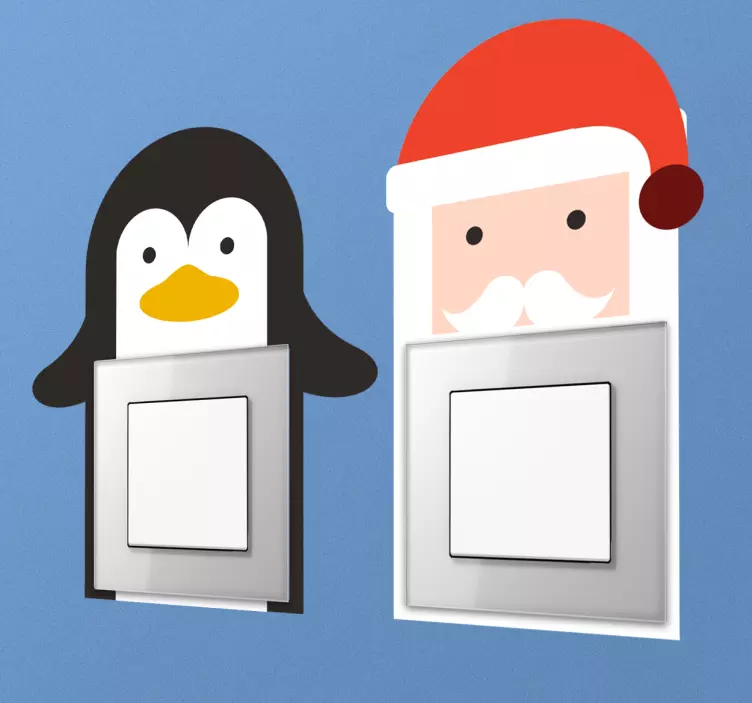 크리스마스 전등 스위치 스티커 - TenStickers