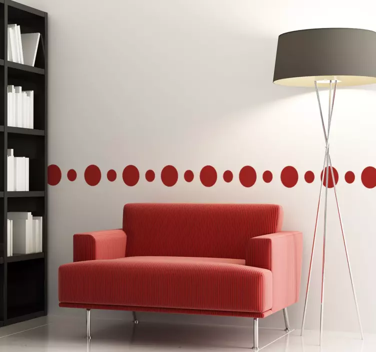 원 테두리 스티커 - TenStickers