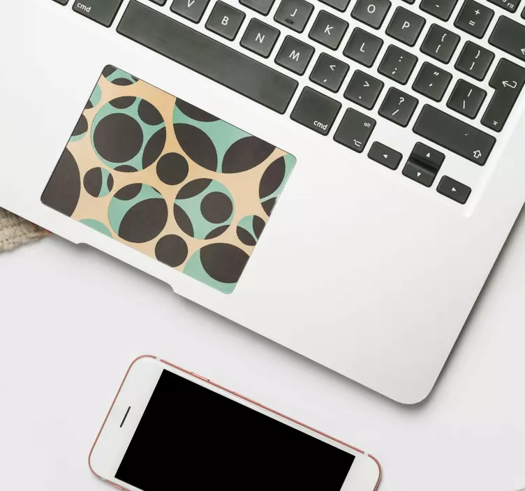 원형 패턴 트랙 패드 스티커 - TenStickers
