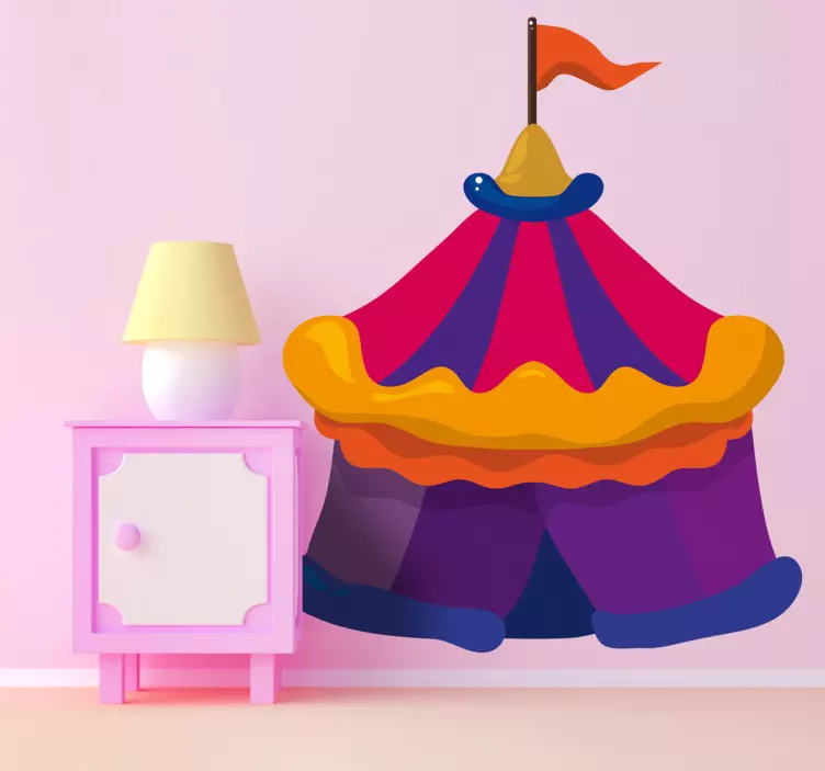 서커스 텐트 키즈 스티커 - TenStickers