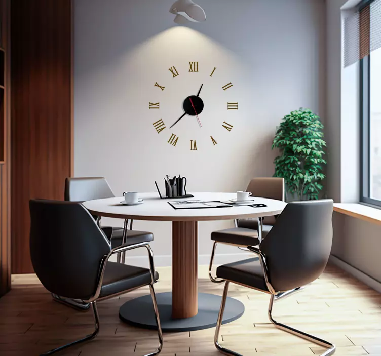 시계 벽 스티커 로마 숫자 (Classic Roman Numbers) :클래식 로마 숫자는 I, II, III, IV - TenStickers