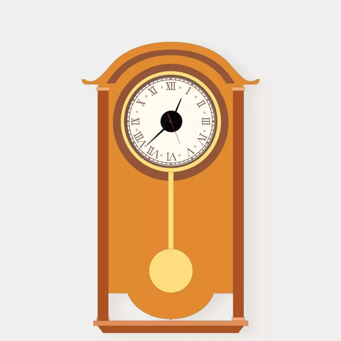 시계 벽 스티커 클래식 진자 - TenStickers
