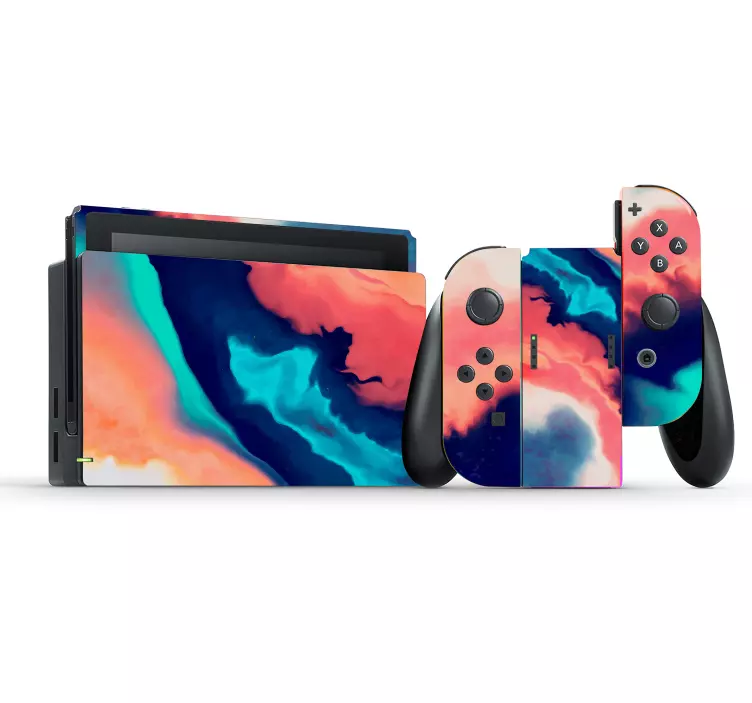 착색 된 얼룩 닌텐도 스티커 - TenStickers