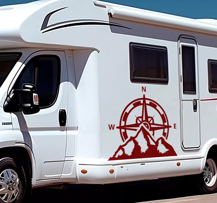 캐러밴 스티커 나침반과 산들나침반과 산들이 - TenStickers