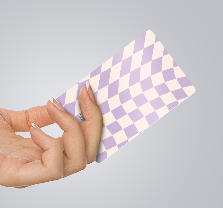 신용 카드 스티커 사각형 파스텔 색상 - TenStickers