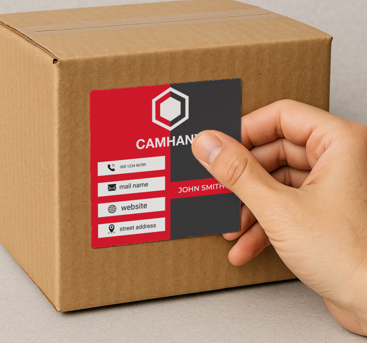 맞춤 스티커 명함 - TenStickers