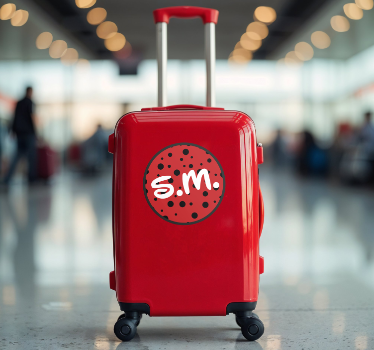 맞춤 스티커 아이들을 위한 가방 이니셜 - TenStickers