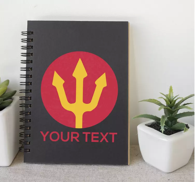 맞춤형 붉은 악마 삼지창 벽 스티커 - TenStickers