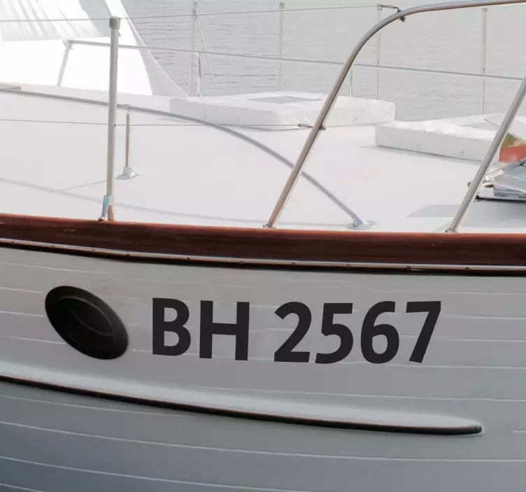 해상 스티커 개인 조정 배 등록 - TenStickers