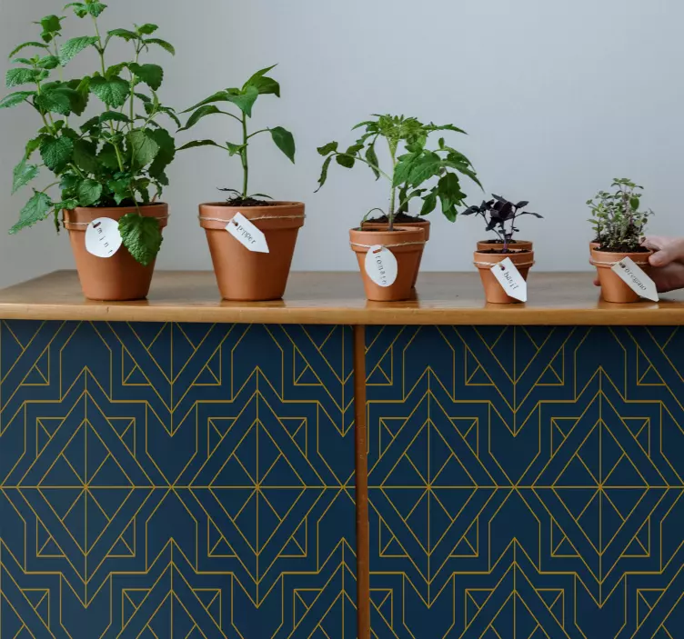 장식 벽 스티커 기하학적 패턴 패널 - TenStickers