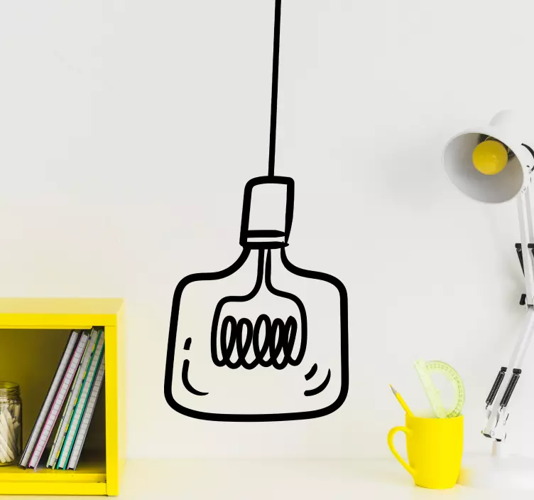 장식 벽 스티커 스타일리시 행잉 라이트 - TenStickers