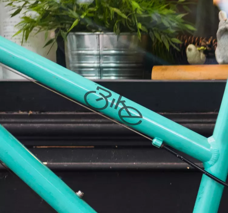 장식용 자전거 텍스트 자전거 스티커 - TenStickers