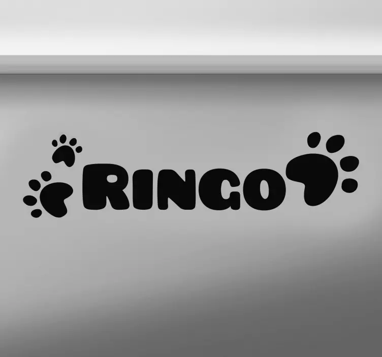 개 이름 사용자 정의 스티커 - TenStickers