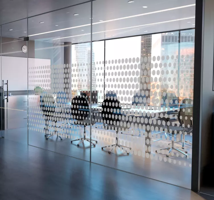 원형 벽 스티커 사무실 토포스 - TenStickers