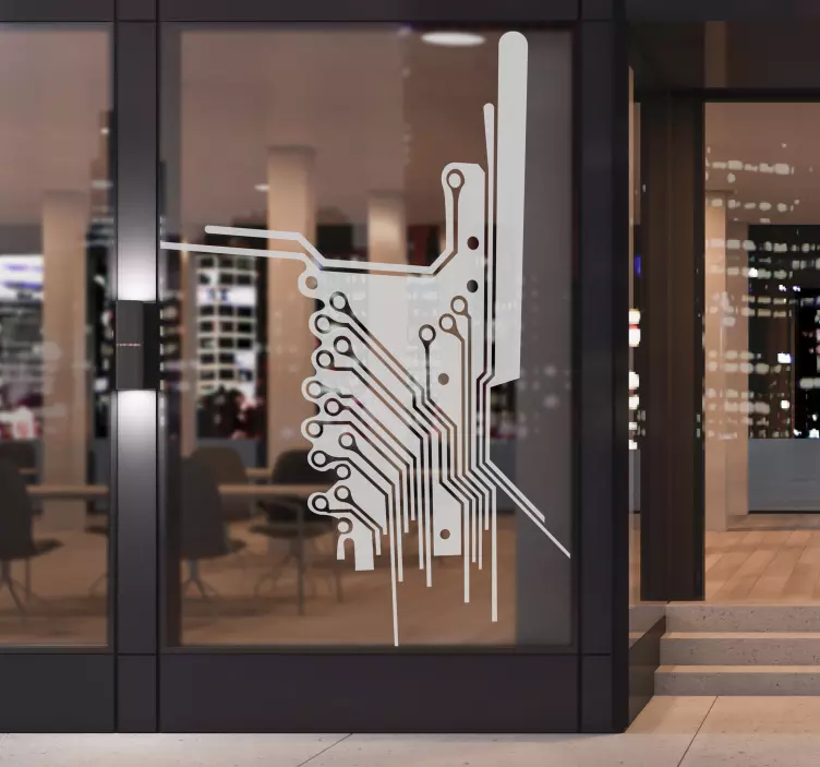 전자 회로 벽 스티커 - TenStickers