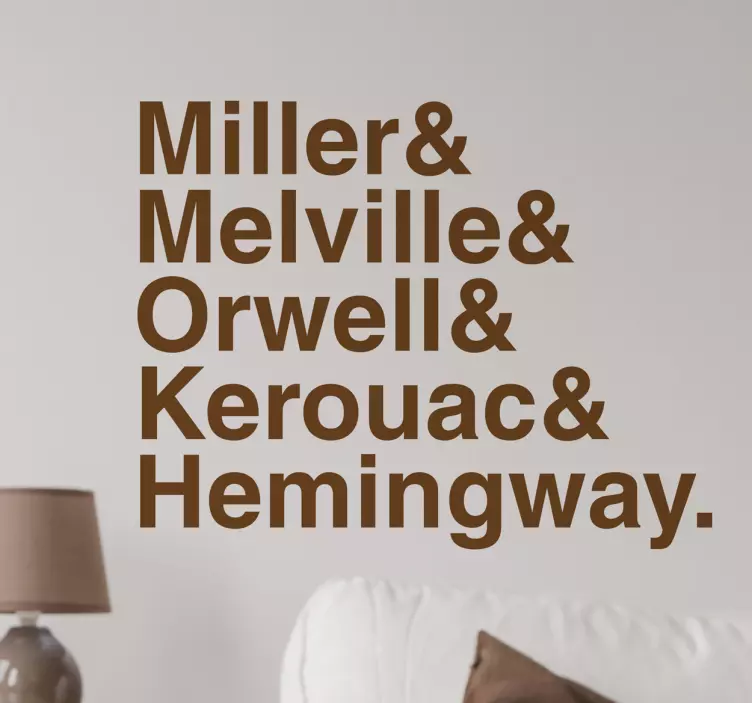 유명한 작가 벽 스티커 - TenStickers