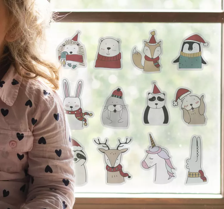 농장 동물 벽 스티커 매력적인 생물 조각상 - TenStickers