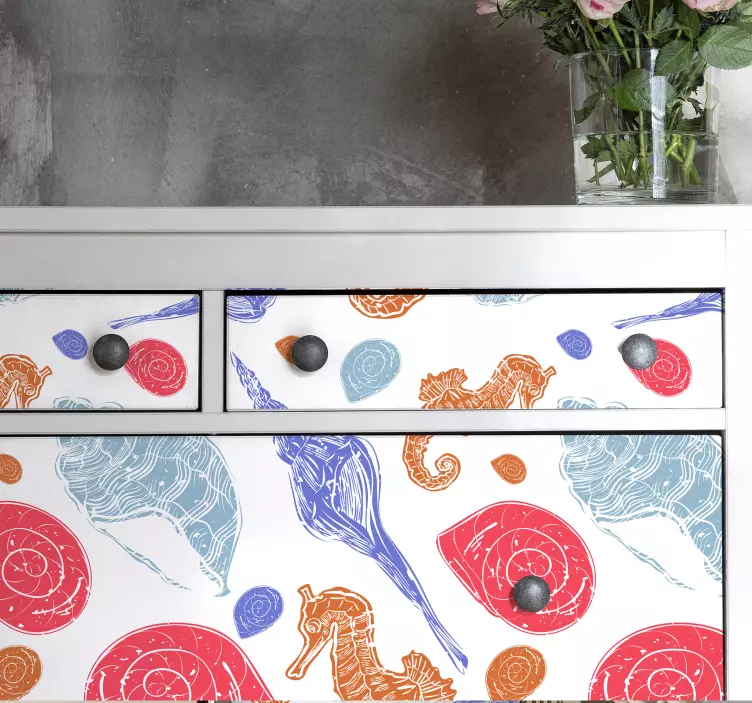 물고기 스티커 다채로운 바다 생물 - TenStickers