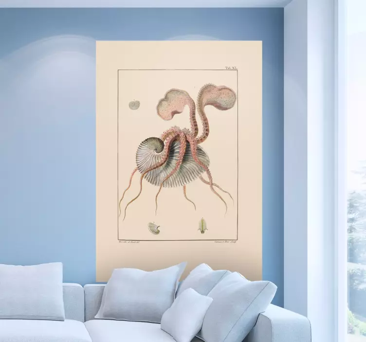 물고기 스티커 복잡한 해양 생물 - TenStickers