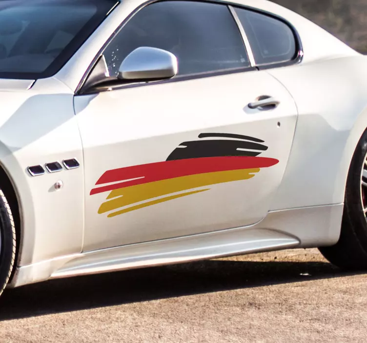 플래그 독일 자동차 비닐 스티커 - TenStickers