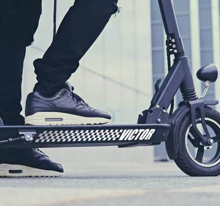 맞춤 스티커 파티네 테 반데라 레이싱 - TenStickers