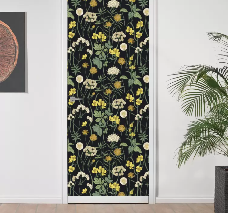 꽃 무늬 가구 스티커 - TenStickers