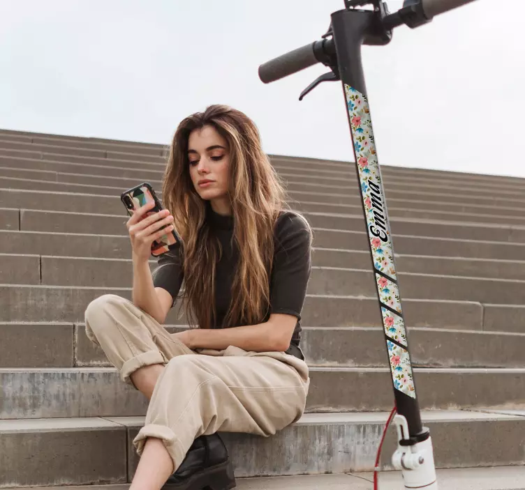 스쿠터용 접착제 파티네트 플로레스 이름 - TenStickers