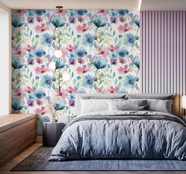 꽃 벽 스티커 여름의 야생화 - TenStickers