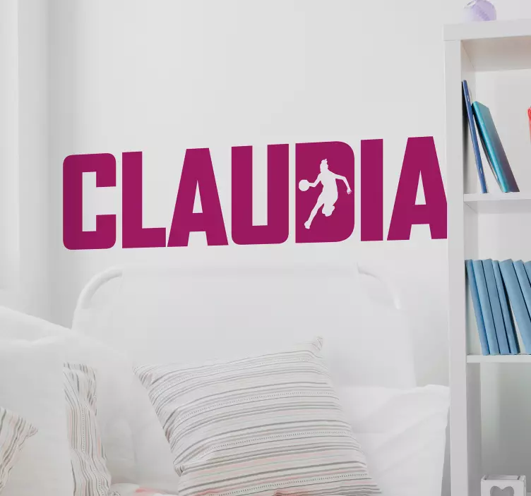 축구 벽 스티커 사용자 정의 가능한 이름 디자인 - TenStickers