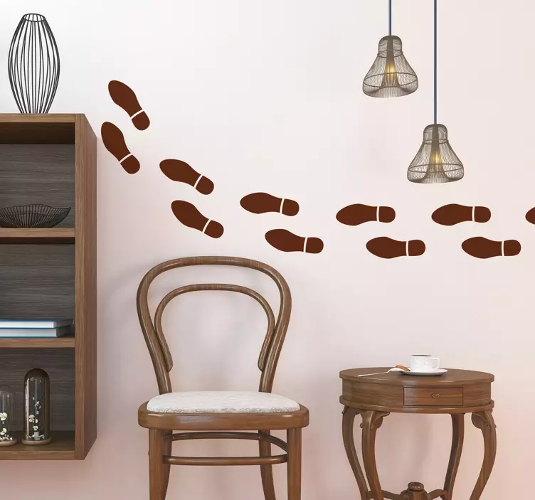 발자국 벽 스티커 - TenStickers