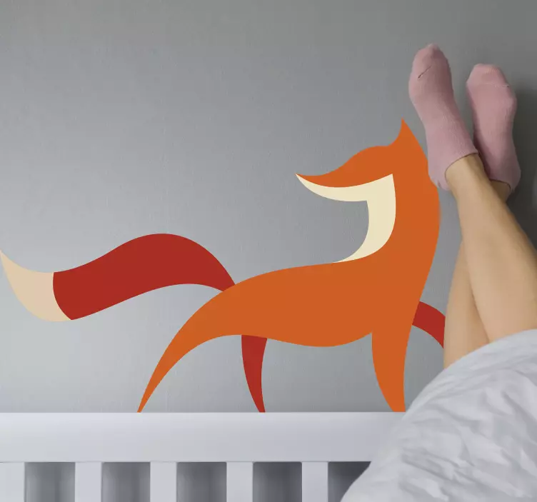 여우 로고 야생 동물 데칼 - TenStickers