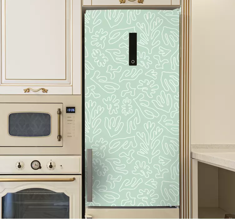 냉장고 스티커 식물 배열 스타일 - TenStickers