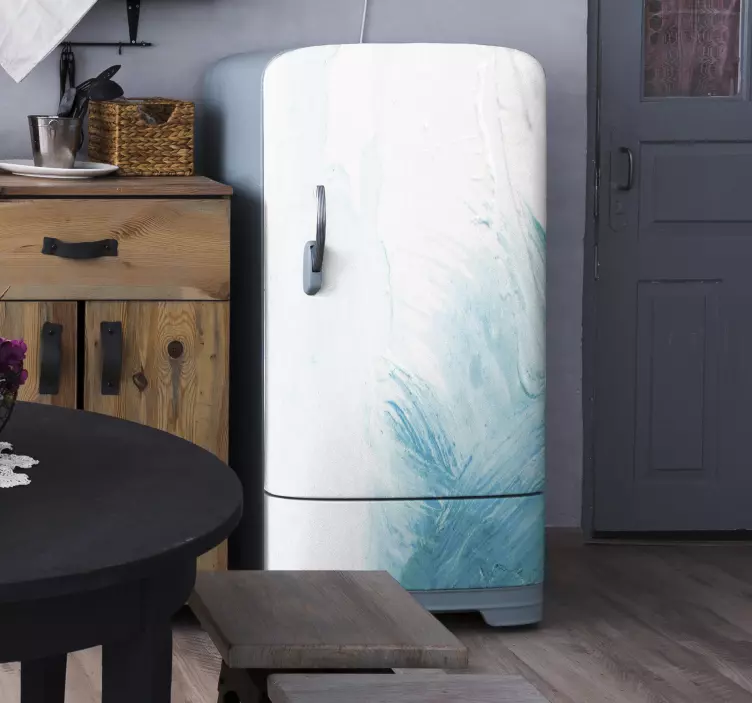 냉장고 스티커 우아한 추상 소용돌이 - TenStickers