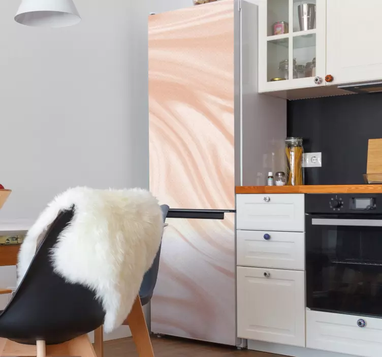 냉장고 스티커 우아한 대리석 효과 - TenStickers